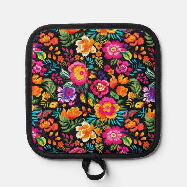 Fiesta Floral Extravaganza Topflappen (Vorderseite)