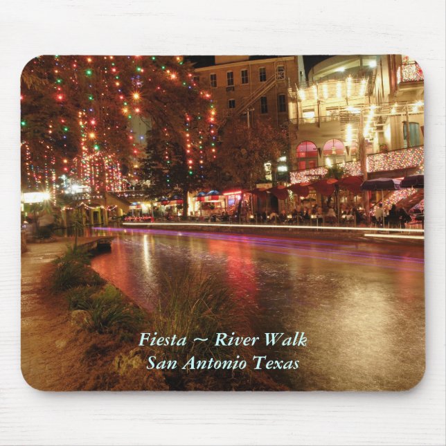 Fiesta ~ Fluss-Weg San Antonio Texas Mousepad (Vorne)