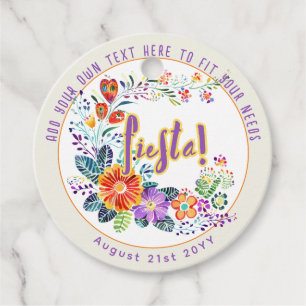 FIESTA Folkart Blume Custom Geschenkanhänger