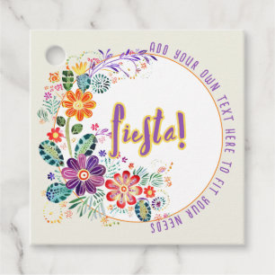 FIESTA Folkart Blume Custom Geschenkanhänger