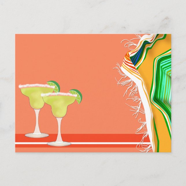 Fiesta Fun Party Postkarte (Vorderseite)