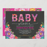 Fiesta Garden Floral Baby Dusche