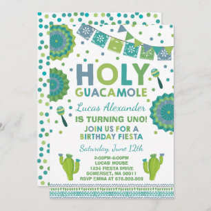 Fiesta Geburtstag Einladung Heiliges Guacamole Par
