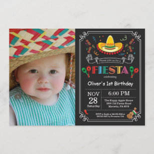 Fiesta-Geburtstags-Einladungs-Tafel-Mexikaner Einladung