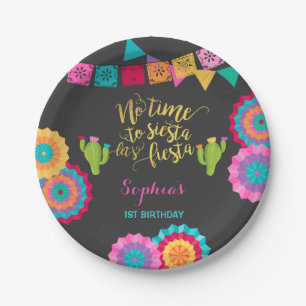 Fiesta-Geburtstags-Pappteller keine Zeit zum Pappteller