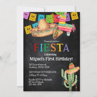 Fiesta-Geburtstagseinladung Einladung