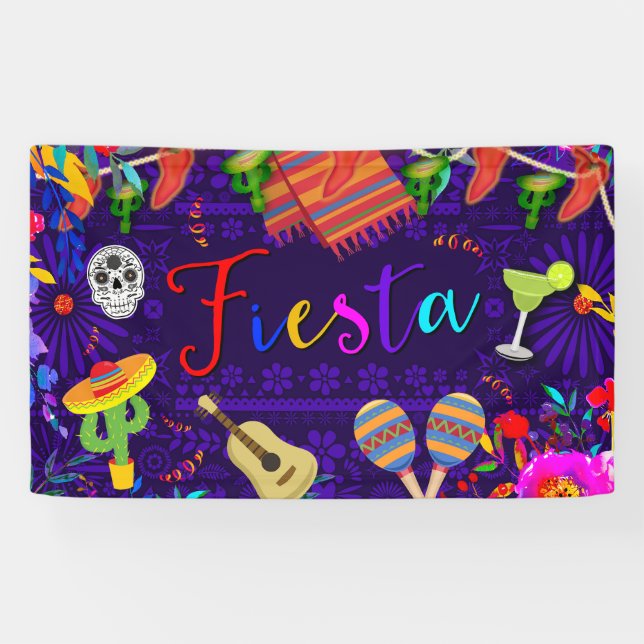 Fiesta-Geburtstagsfeier Cinco De Mayo Banner (Horizontal)