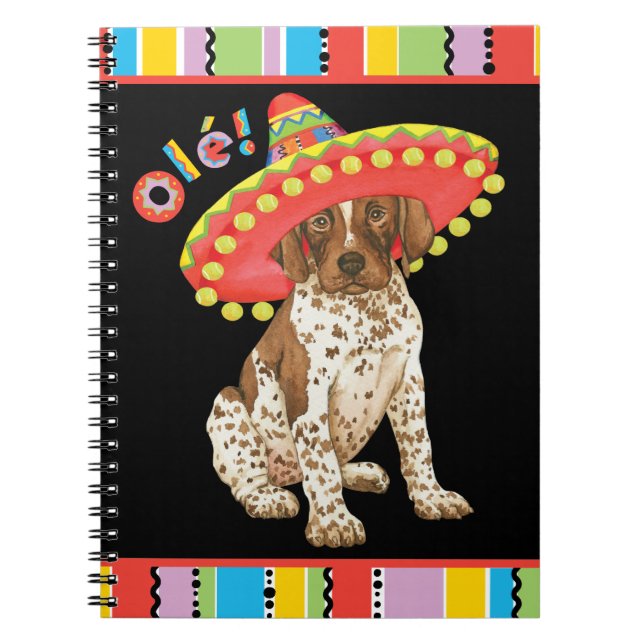 Fiesta German Shorthaired Pointer Notizblock (Vorderseite)