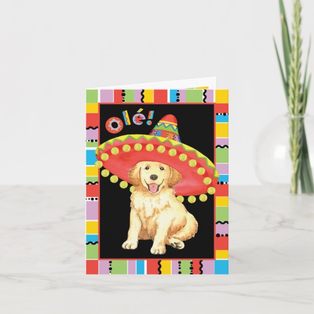 Fiesta-golden retriever karte (Vorderseite)