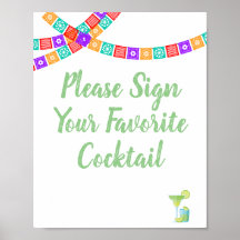 Fiesta Guest Book Sign