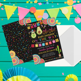 Fiesta Holy Guacamole Babydusche Einladung Mexikan