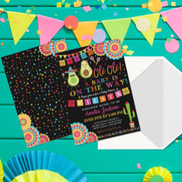 Fiesta Holy Guacamole Babydusche Einladung Mexikan