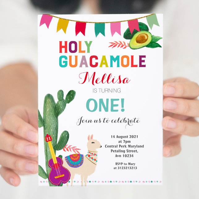 Fiesta Holy Guacamole Geburtstagskind Einladung (Von Creator hochgeladen)