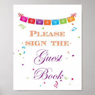 Fiesta-Junggesellinnenabschied-Spielschild 8x10 Poster