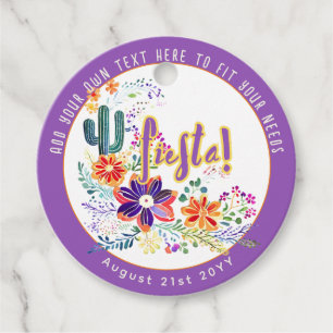 FIESTA Kaktus Folkart Blumen Benutzerdefiniert Geschenkanhänger