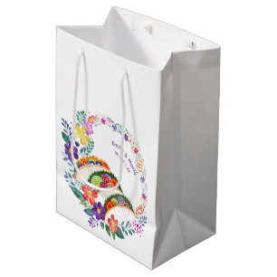 FIESTA Kaktus Folkart Blumen Custom Mittlere Geschenktüte