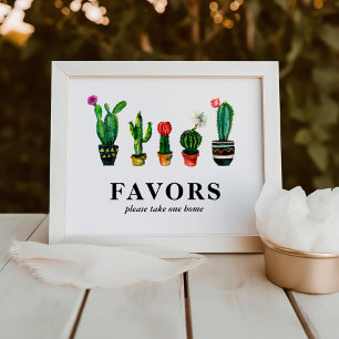 Fiesta-Kaktus-Geschenke für Brautjungfern Fotodruck