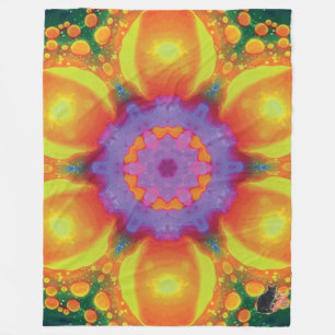 Fiesta Kaleidoscope Fleece Blanket