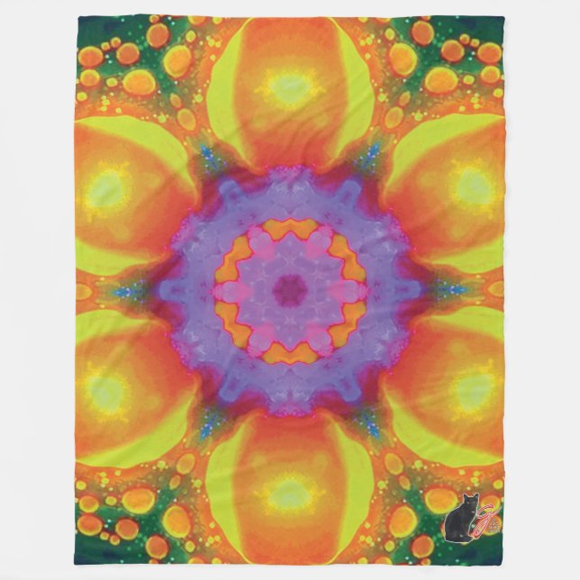 Fiesta Kaleidoscope Fleece Blanket (Vorderseite)