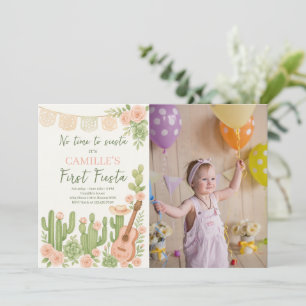 Fiesta keine Zeit für Siesta Geburtstagsparty Foto Einladung