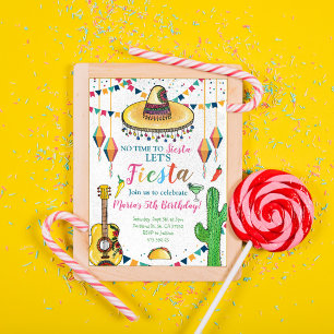 Fiesta Keine Zeit für Siesta mexican Geburtstag Einladung