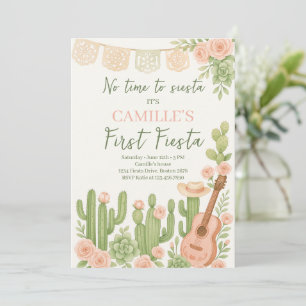 Fiesta keine Zeit zu Siesta Geburtstagsparty Einladung