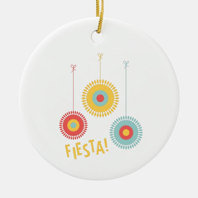 Fiesta Keramik Ornament (Vorne)