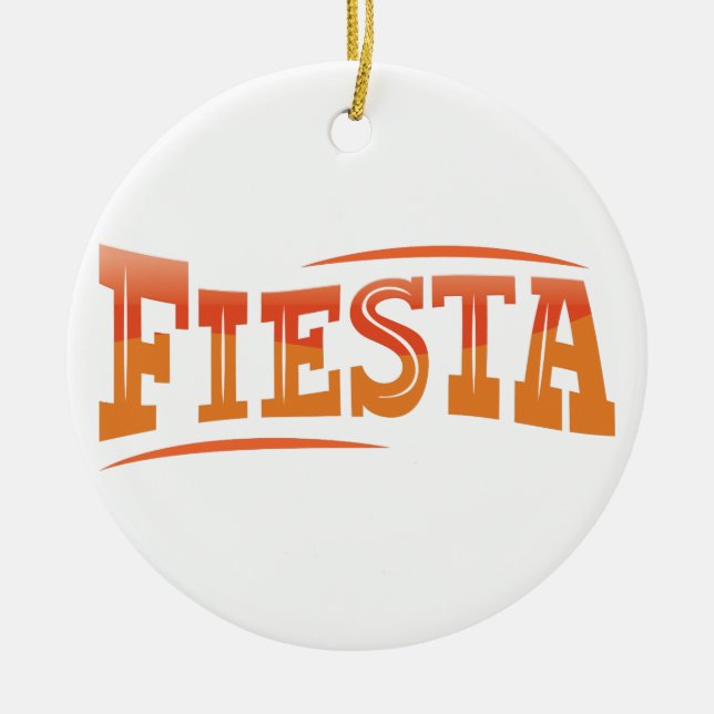 Fiesta Keramik Ornament (Vorne)
