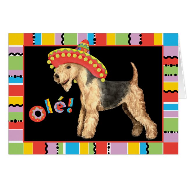 Fiesta Lakeland Terrier Card (Vorderseite (Horizontal))