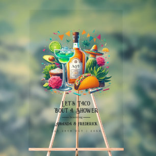 Fiesta "Let's Taco 'Bout a Couples Shower" Willkom Acrylschild