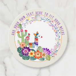 FIESTA Llama Cacti Blume Geschenkanhänger