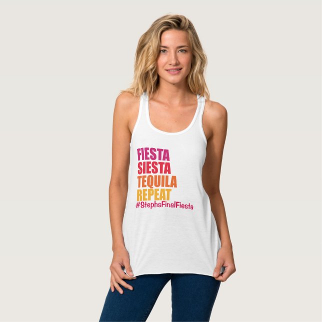 Fiesta Meixco Bachelorette Tank Top (Vorderseite Vollansicht)