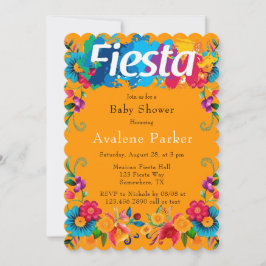 Fiesta Mexican Colorful Blume Baby Dusche Einladung