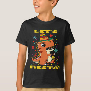 Fiesta Mexican Dinosaurier Cinco De Mayo Toddle T-Shirt