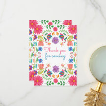 Fiesta Mexican Folk Watercolor Floral Geburtstag