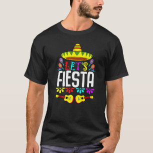 Fiesta Mexican Guitar Cactus Spaß Music Pl T-Shirt