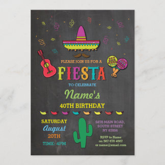 Fiesta Mexican Hat Mexico Geburtstagsparty Einladu Einladung