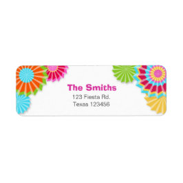 Fiesta Mexican Return Address Label
