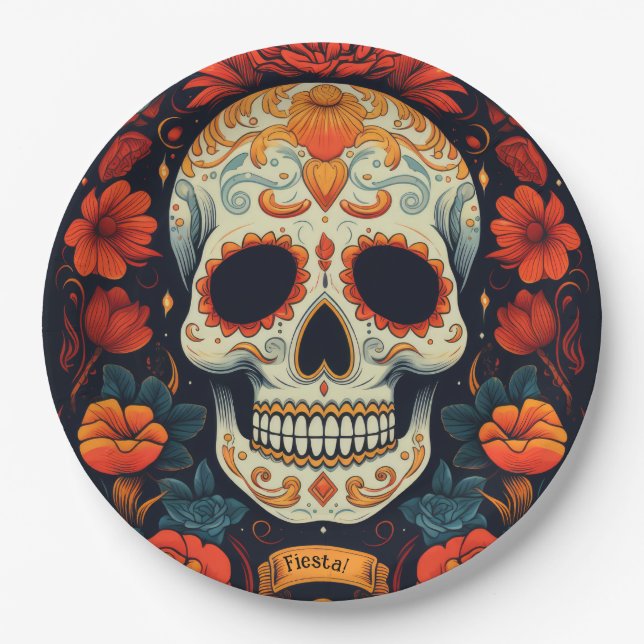 Fiesta! mexikanisches PARTY Pappteller (Vorderseite)