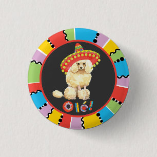 Fiesta Miniature Poodle Button