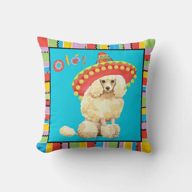 Fiesta-Miniaturpudel Kissen (Vorderseite)