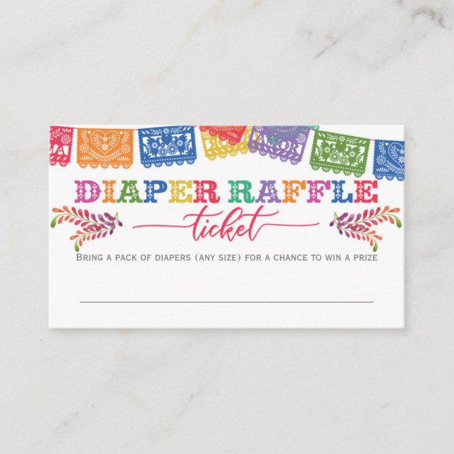 Fiesta, Nacho Average, Baby Dusche Windelwanne Begleitkarte (Vorderseite)