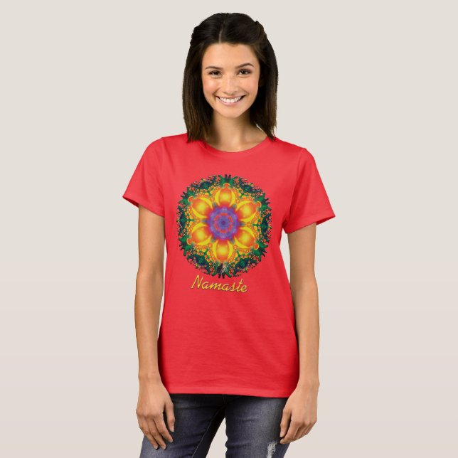 Fiesta Namaste Kaleidoscope T - Shirt (Vorne ganz)