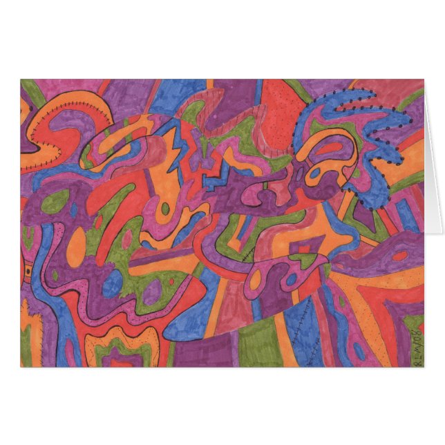 Fiesta, original abstrakt (Vorderseite (Horizontal))