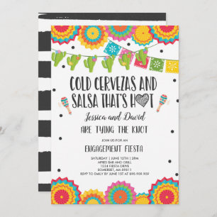 Fiesta Paare Engagement Partei Bridal Fiesta Einladung