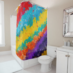 Fiesta Paint Color Splash farbenfrohe Splash Duschvorhang