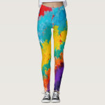 Fiesta Paint Color Splash farbenfrohe Splash Leggings<br><div class="desc">Leggings.</div>