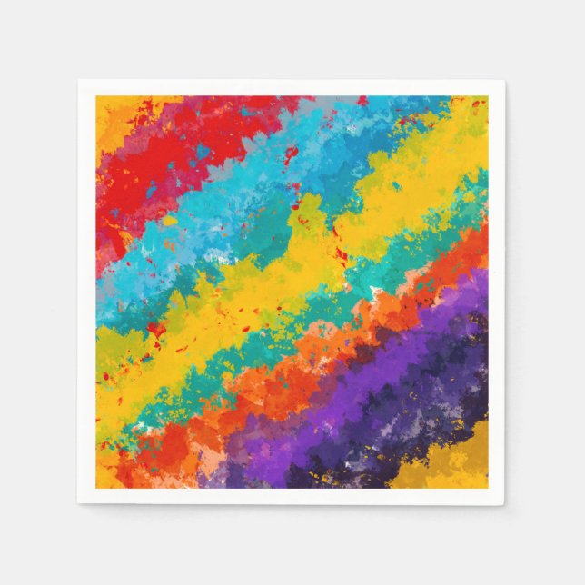 Fiesta Paint Color Splash Party Serviette (Vorderseite)