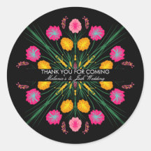 Fiesta Party Mexican Weddig Gezeichnet Floral Butt