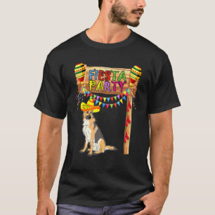 Fiesta-Party Mexikanischer Deutscher Schäferhund T-Shirt